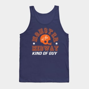 Chicago Sports Fan Design - Football Helmet (Navy background) Tank Top